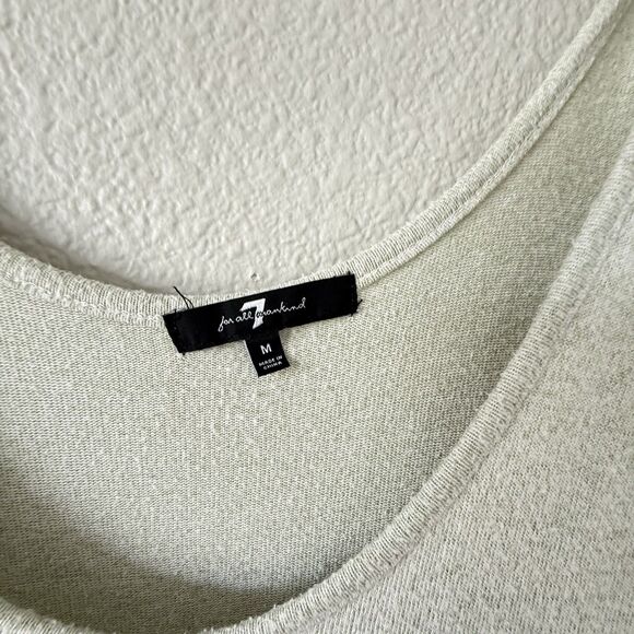 7 For All Mankind GREEN Womens Loungewear Jersey Jumpsuit Sleeveless Size M - Picture 6 of 11